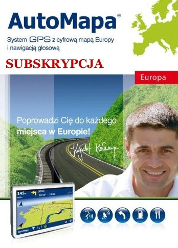 AutoMapa Europe - Subskrypcja AutoMapa Europe - Subskrypcja