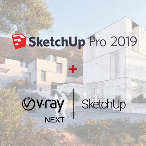 SketchUp Pro 2019 PL + V-Ray + Chaos Cloud 100 SketchUp Pro 2019 PL + V-Ray + Chaos Cloud 100