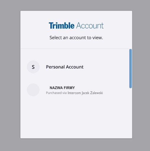 trimble account profil